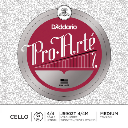 Pro-Arté cello string, medium,