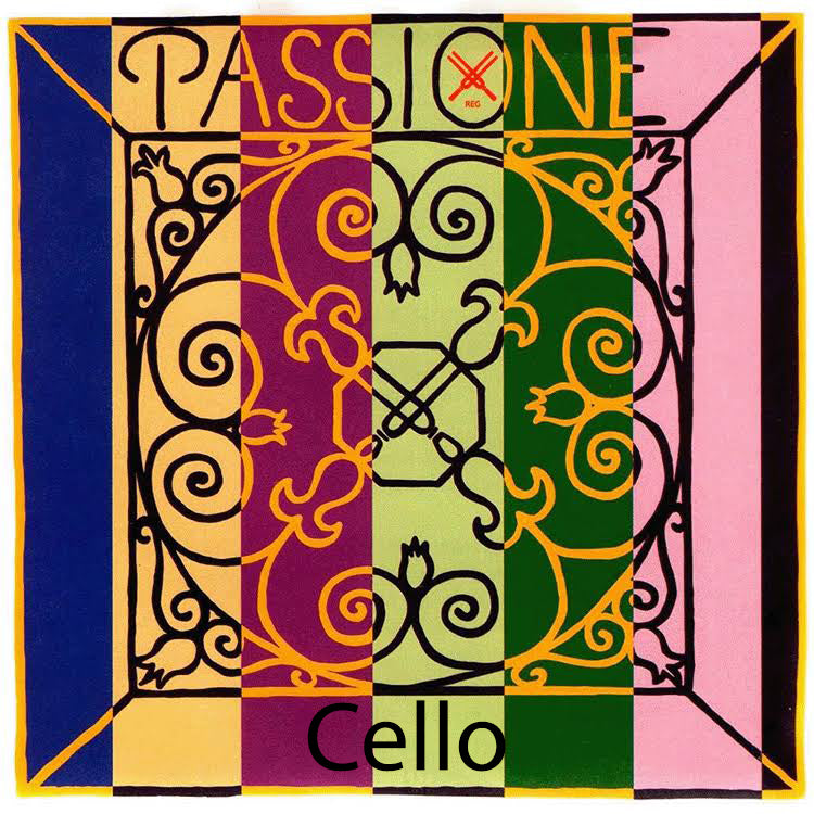 PASSIONE cello strings, medium,