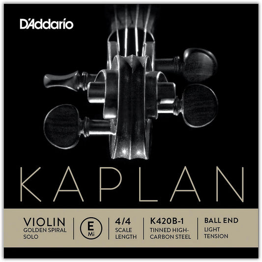 Golden Spiral Solo violin E string, medium, loop-end, by Kaplan