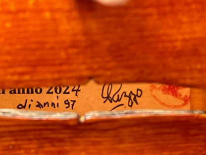 Antonio Rizzo violin, Torrance, California, 2024, age 97