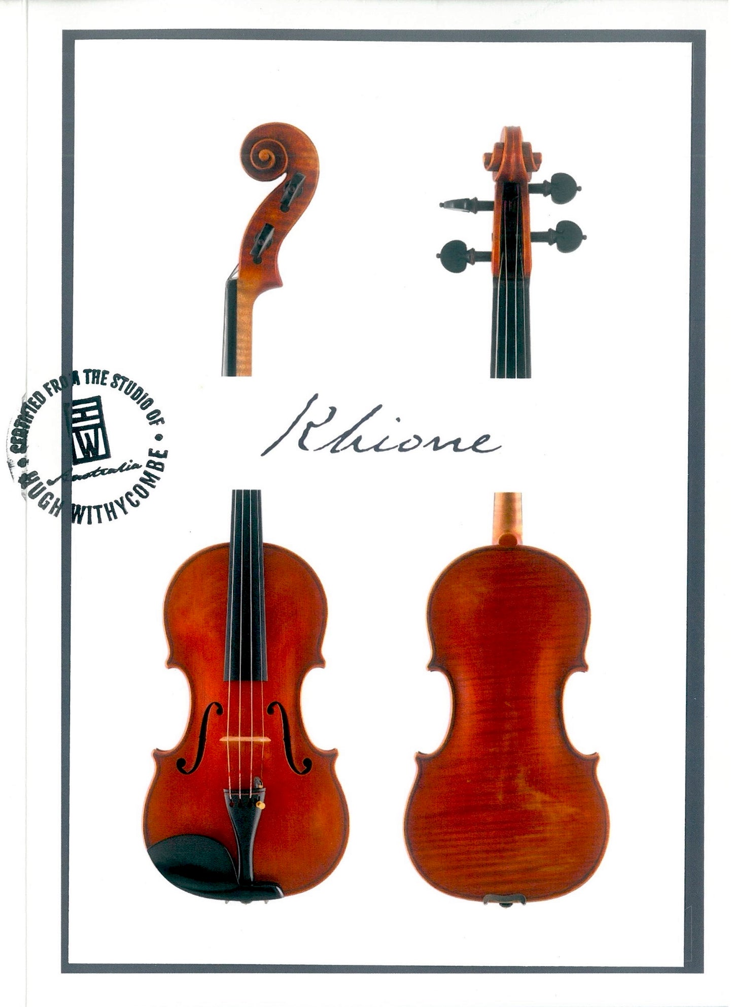 Hugh Withycombe "Khione" violin, Canberra, Australia, 2024 | Metzler Violins