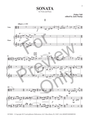 Tull, F: Sonata (viola, piano) Ludwig Masters