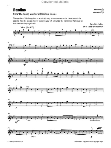 O'Leary, Jessica (editor): The Best of Grade 5 Violin-A Compilation of the best Grade 5 violin pieces ever selected by the major examination boards