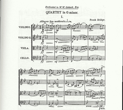 Bridge, Frank: String Quartet No.2