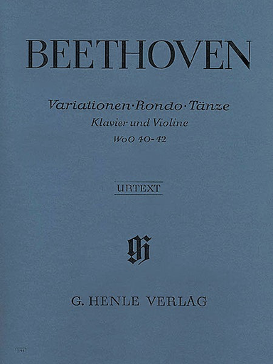 Beethoven, L.van (Brandenburg): Variations, Rondo, and Dances, urtext (violin & piano)