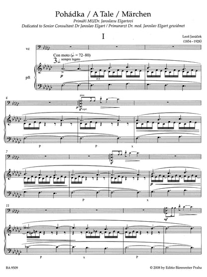 Janacek, Leos: Works fur Violoncello and Piano (with the 4 movement version of A Tale) Barenreiter