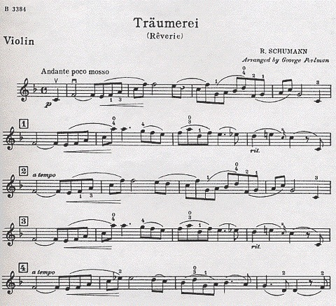 Schumann, Robert (Perlman): Traumerei (violin & piano)