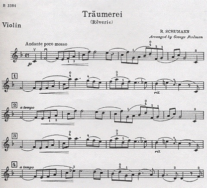 Schumann, Robert (Perlman): Traumerei (violin & piano)