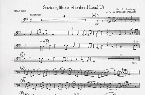Carlson, Marilyn: Savior Like a Shepherd (Cello & Piano)