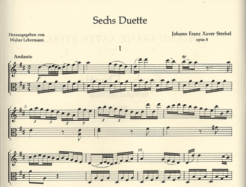 Sterkel, JFX: 6 Duets Op.8 (Violin & Viola)