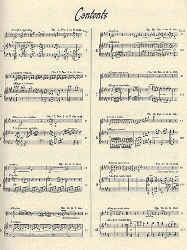 Beethoven, L. van (Kreisler): 10 Sonatas 2 part set (Violin & Piano)
