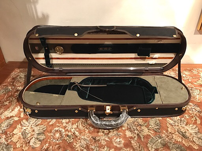 Musafia AETERNUM Series 5 elliptical violin case, model 3611E, Kevlar/wood shell, Cremona