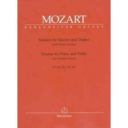Mozart, W.A.: Early Viennese Sonatas (piano & violin) Barenreiter