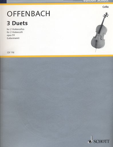 Offenbach, J. (Lebermann, arr.): 3 Duets, Op.51 (2 Cellos)
