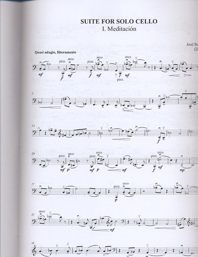 Serebrier, Jose: Suite (solo cello)