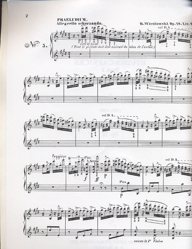 Wieniawski, Henri: Etudes-Caprices Op.18 Book 2 (2 Violins in score)