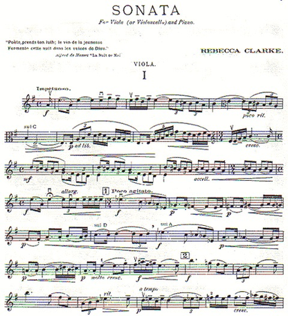 Clarke, Rebecca: Sonata for Viola & Piano (or Cello & Piano)