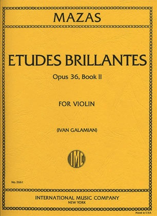 Mazas, Jacques (Galamian): Etudes Brillantes, Op.36 No.2 (violin)