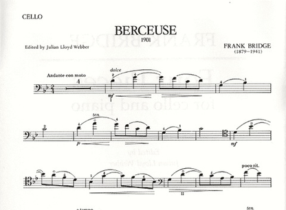 Bridge, Frank: Four Pieces (cello & piano)