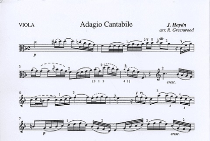 Haydn (Greenwood arr), Adagio Cantabile (viola/piano)