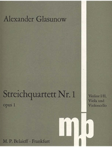 Glazunov, A.K.: String Quartet in D Op.1 No.1 (parts)
