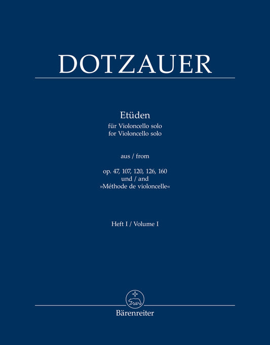 Dotzauer/Kennaway: Cello Etudes from op. 47, 107, 120, 126, 160, Vol. 1 | Metzler Violins