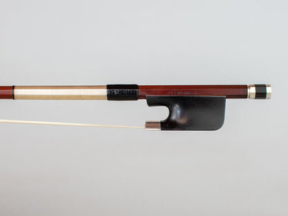 Andrea PROIETTI round Pernambuco cello bow, silver mounted, personal model, 81.4 g, ITALY