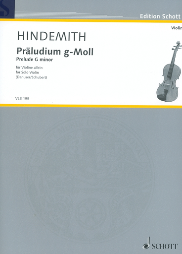 Hindemith, Paul: Prelude in G minor for Solo Violin
