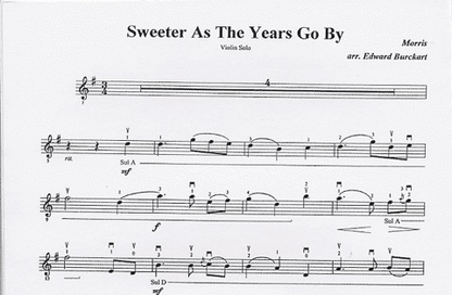Burckart, E.: Sweeter As The Years Go By (violin & piano)