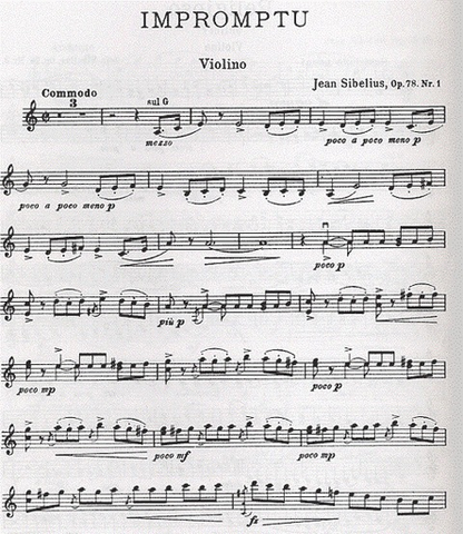 Sibelius, Jean: Four Pieces Op.78, (cello or violin & piano) | Metzler Violins