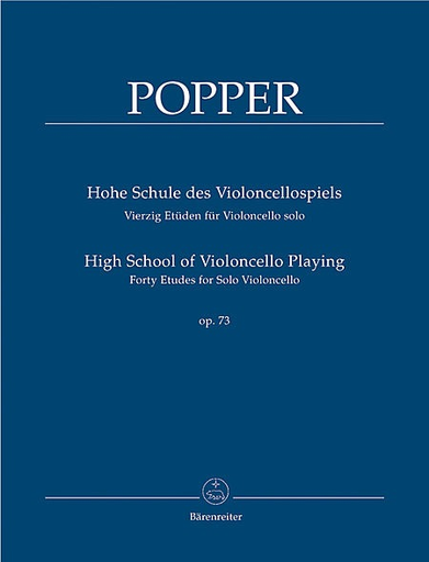 Popper (Rummel): 40 Etudes - High School of Violoncello Playing, Op.73 (cello) Barenreiter