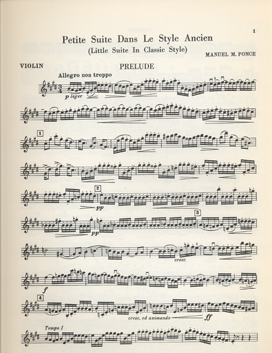 Ponce, Manuel: Petite Suite Little Suite in Classic Style (violin, Viola, Cello)
