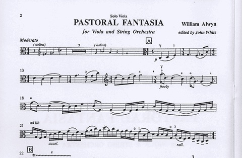 Alwyn, William: Pastoral Fantasia (viola/piano)