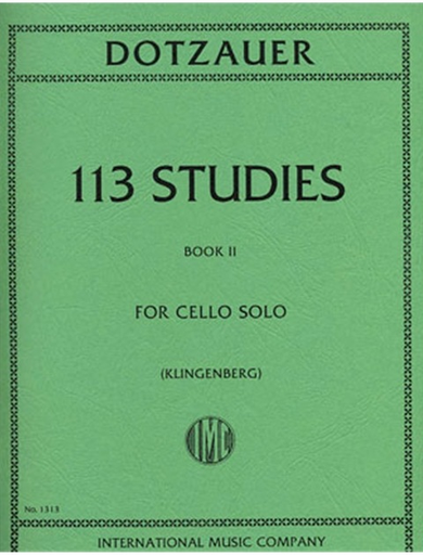 Dotzauer (Klingenberg): 113 Studies Vol.2 (cello)