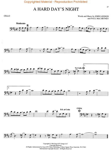 The Best of the Beatles (cello)