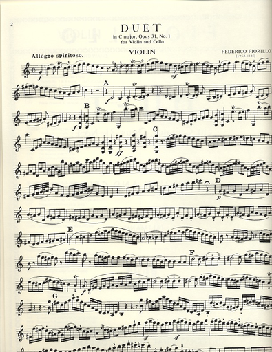 Fiorillo, Federico: Duet in C major Op.31 No.1 (Violin & Cello)