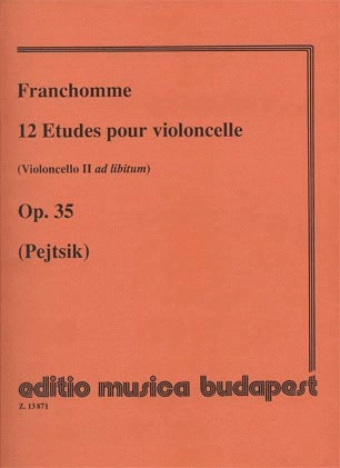 Franchomme, Auguste: 12 Etudes Op.35 for Cello (Cello 2 ad libitum)