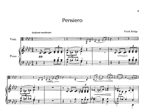 Bridge: Two Pieces - Pensiero -Allegro Appassionato (viola & piano) LudwigMasters