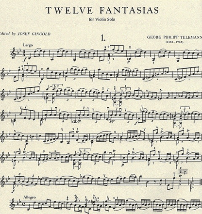 Telemann, G.P. (Gingold): 12 Fantasias (Violin)