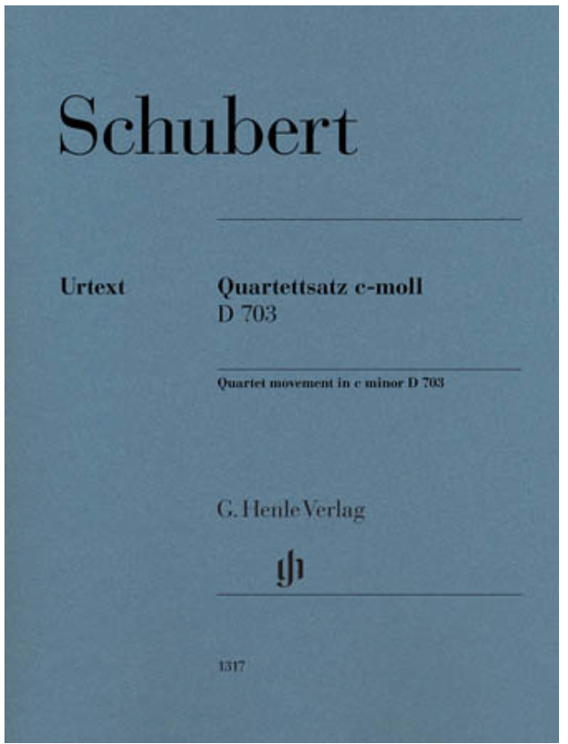 Schubert: Quartet movement in C minor D703 (string quartet) HENLE