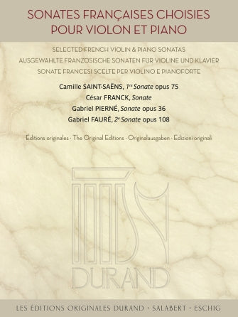 Durand: Sonates Françaises Choisies (violin and piano) Durand