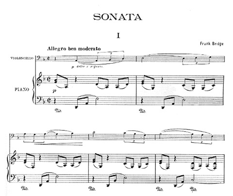 Bridge, F.: Sonata (cello & piano)
