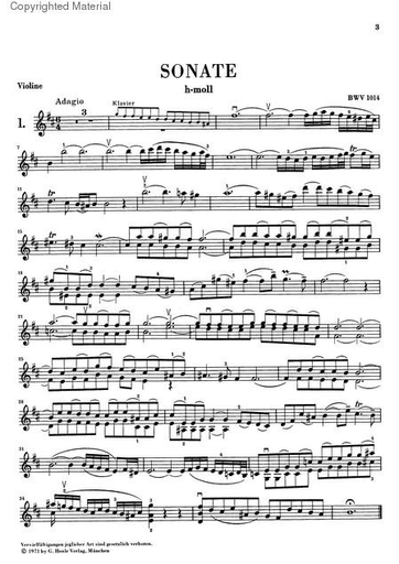 Bach, J.S. (Eppstein, ed.): 6 Sonatas, BWV 1014-1019, urtext (violin and piano)