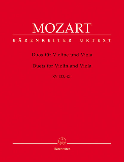 Mozart, W.A. (Berke): Duets for Violin and Viola, KV423 & 424 - URTEXT (violin & viola) Barenreiter