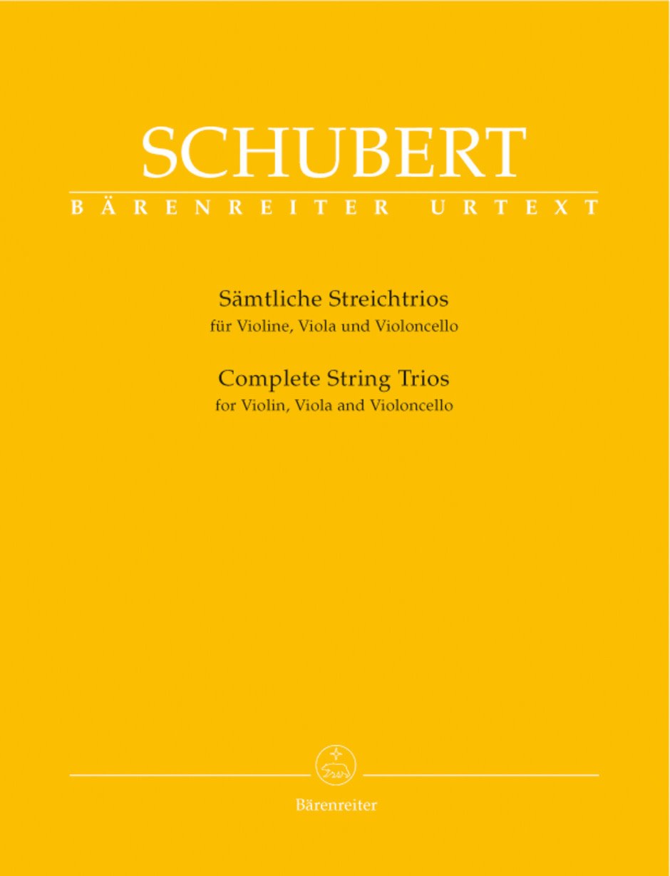 Schubert, Franz (Aderhold): Complete String Trios (violin, viola, cello) Barenreiter