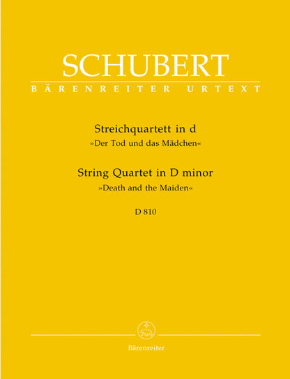 Schubert, Franz: "Death & the Maiden" String Quartet in D minor,  D 810, Barenreiter Urtext