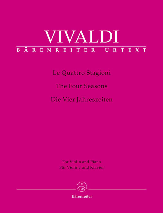 Vivaldi, Antonio (Hogwood): Four Seasons (violin & piano) Barenreiter