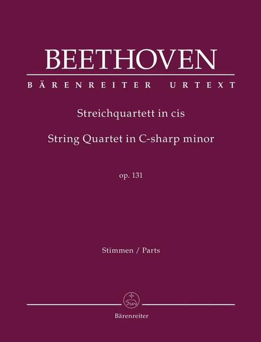 Beethoven (Del Mar): String Quartet in C-sharp minor, op. 131, (string quartet parts) Barenreiter