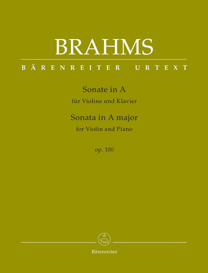 Brahms, Johannes : Sonata A major op. 100  (Violin and Piano) Barenreiter Urtext