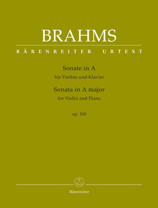 Brahms, Johannes : Sonata A major op. 100  (Violin and Piano) Barenreiter Urtext